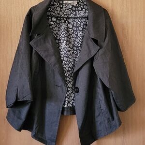 Chic Charcoal Women's Blazer